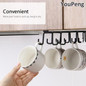 Kitchen Cabinets Ceiling Storage Hook With 6/12 Hooks Desk Cabinets Organizer Hanging Rack Organizer Kitchen Hanging Tool — image 9 of 18