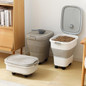 Large Capacity Food Container Rice Storage Box with Sealed Lid Kitchen Tool — image 9 of 11