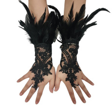 Lace Gloves Full Finger Gloves 1920s Women Bridal Gloves Wedding Gloves — image 3 of 11