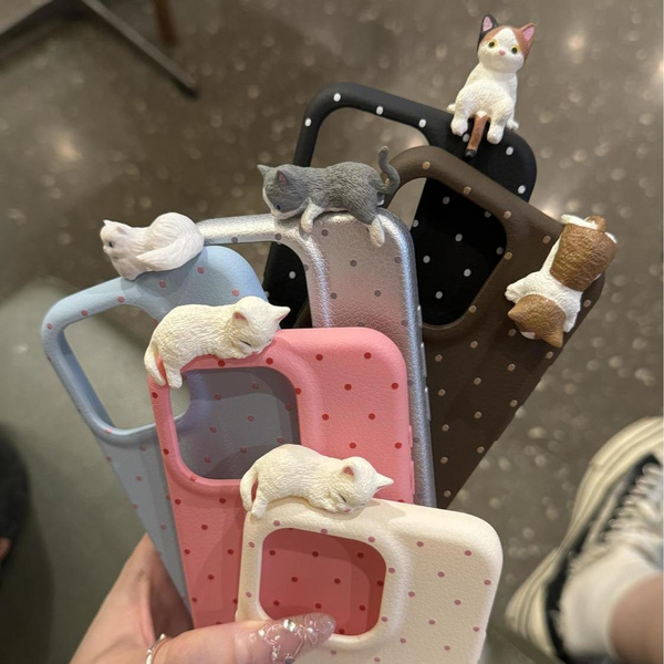 Cute Cartoon Doodle Phone Case for iPhone 13 14 Pro Max | Creative Artistic Design — image 1 of 12