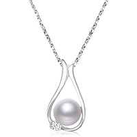 Pearl Necklaces,Gift for Women Wife, Pearls Pendant Necklace, Christmas Day Gifts for Mom Wife Girlfriend Her, Anniversary Birthday Gifts Fine Jewelry Valentine's Mothers Day Gifts for mom — image 2 of 7