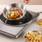 Space Efficient Stainless Steel Frying Pans Nonstick Kitchen Cooking Frypan with Folding Handle Camping Cookware — image 12 of 12