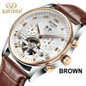 KINYUED  Mechanical Tourbillon  Brand Watches Classic Six-pin Mechanical Watches Men&amp;#39;&amp;#39;&amp;#39;&amp;#39;s Business Watch Automatic Hollow  Mechanical Watches — image 15 of 15