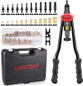 Rivet Nut Tool,  16-Inch Rivnut Tool Kit with 12 Metric and SAE Mandrels, 176Pcs Rivet nut Assortment Kit, and Rugged Carrying Case — image 9 of 9
