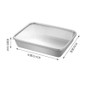 Stainless Steel Food Storage Container with Lid | Rectangular Kitchen Tray for Meal Prep, Snacks & Leftovers — image 12 of 12