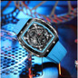 Luxury Chronograph Watches For Mens Rubber Strap Black Waterproof Date Analog Quartz Watch — image 4 of 9