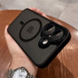 New Black Frosting Translucent Antiskid Case for iPhone 16 15 14 13 12 11 Pro Max Plus Lens Protect Magsafe Magnetic Matte Cover — image 10 of 14