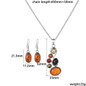 Amber Jewelry Sets Necklace Earring Sieraden Sets Parure Bijoux Women African Necklace Jewellery Sets — image 10 of 10
