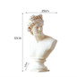 Ancient Greece European Resin David Venus Head Statuees Decoration Home Livingroom Goddess Sculpture Figurin Office Desktop Furnishing Crafts — image 4 of 13
