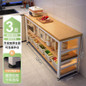 Multifunctional Kitchen Storage Cabinet with Microwave Stand and Cutting Board — image 31 of 58