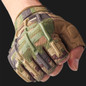 Outdoor Sports Gloves Half Finger Long Camo Glove Army Military Anti-skip Gear — image 7 of 12