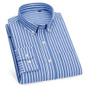 Mens Oxford Shirts Formal Business Long Sleeves Cotton Casual Dress Shirts Tops — image 11 of 16