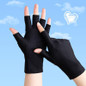 Womens Gloves Sun Protection Fingerless Anti-UV Ultra-Thin Cotton Gloves Soft — image 17 of 22