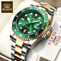 Luxury Business Watches Big Dial Watch Gift Gold Watch for Men Rotatable Bezel Sapphire Glass Stainless Steel Band Sport Quartz Wristwatch Reloj Uhrenbeweger — image 5 of 21