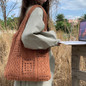 New Knitted Bag Retro Hollow Knitted Bag, Shoulder Bag, Women's Handbag, Shopping Bag, New Shoulder Bag, Fashion Women's Shoulder Bag, New Crossbody Bag, Christmas Gifts, Mother's Day Gifts, Thanksgiving Gifts, Valentine's Day Gifts — image 4 of 21