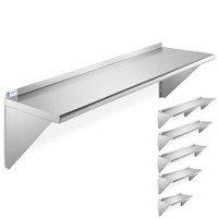12-in Deep NSF Stainless Steel Kitchen Wall-Mount Shelves — image 2 of 7