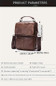 Genuine Leather Messenger Bag - Black, Multi-Compartment, Adjustable Strap, Ideal for Men's Daily Commute, Business, Travel — image 12 of 29
