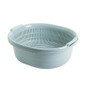Double-Layer Kitchen Colander Basket with Drain Holes – Plastic Fruit & Vegetable Washing Bowl — image 8 of 8