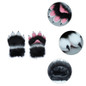 Boys Girls Cartoon Paw Shape Gloves Plush Mittens — image 4 of 9