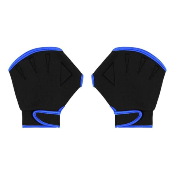 Aquatic Swimming Webbed Gloves Nylon Swimming Gloves Swim Exercise Training Fitness Water Resistance Hand Flippers Water Aerobics Glove Swim Gear Glovs Fit Aquatic Dive Surfing Hand Equipment — image 1 of 7