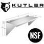 Stainless Steel Shelf - NSF Commercial Kitchen Wall Shelving — image 11 of 26