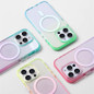 Luxury Color Gradients Transparent Magsafe Phone Case for IPhone 16 Pro 15 14 Pro Max Magnetic Wireless Charge Bumper Pc Cover — image 4 of 12