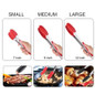 1pc/2pcs/3pcs Stainless Steel Kitchen Tongs 7 Inch /9 Inch/12 Inch Silicone Cooking Tongs with Silicone Tips Salad Bread Food Clip for Cooking Grilling Barbecue Kitchen Tools — image 8 of 21