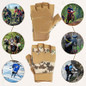 Fingerless Tactical Gloves, Knuckle Protective Breathable Lightweight Outdoor Military Gloves for Shooting, Hunting, Motorcycling, Climbing — image 14 of 23
