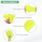 Silicone Swimming Gloves Webbed Swim Gloves Finger Frog Type Swim Training Gloves Water Resistance for Swimming/Diving/Water Aerobics — image 6 of 7