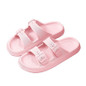 Double Buckle Adjustable 4cm Thickness Ultra Cushioning Sandals Slippers Soft Slide Sandals for Women Men Non-Slip Shower Shoes Bath Slippers Summer Beach Slides — image 21 of 36