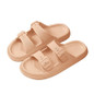 Double Buckle Adjustable 4cm Thickness Ultra Cushioning Sandals Slippers Soft Slide Sandals for Women Men Non-Slip Shower Shoes Bath Slippers Summer Beach Slides — image 14 of 32