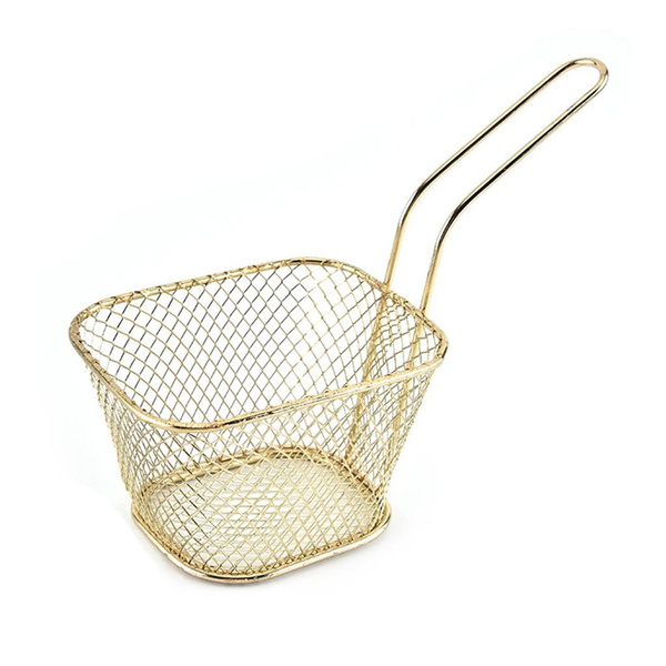 French Fries Basket Fry Storage Kitchen Housewares Stainless Steel Material — image 1 of 12