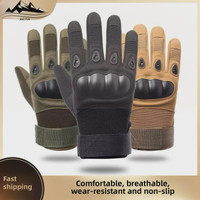 Tactical Half Finger Gloves for Men, Military Training & Motorcycle Riding, Non-Slip Grip, Durable Outdoor Safety Protection — image 2 of 19