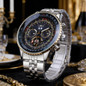 Automatic Watches for Men Fashion Brand JARGAR Men's Big Face Automatic Mechanical Male Wrist Watch Steel — image 21 of 25