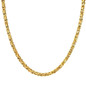 Man's Fashion Jewelry 4MM Silver Gold Plated Stainless Steel Byzantine Link Chain Necklace for Men — image 10 of 18