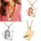 Fashion Can Open Envelope Lovers Pendant Necklace Jewelry for Birthday Gift — image 9 of 11