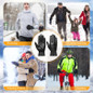 Unisex Leather Winter Warm Gloves Outdoor Windproof Soft Gloves Cycling Skiing Running Cold Winter Gloves M/L/XL — image 5 of 12
