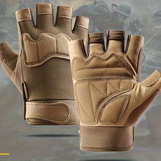 1pair Half Finger Anti-Slip Gloves Premium Cool Dessert Gloves, For Cycling Hiking Training Outdoor Sports — image 3 of 11