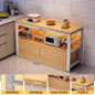 Multifunctional Kitchen Storage Cabinet with Microwave Stand and Cutting Board — image 35 of 58