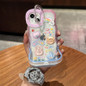 Frog Flower Cute Phone Case with Hidden Dual Stand for iPhone 16 Pro 15 14 13 X — image 6 of 10