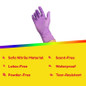 Colored Nitrile Gloves 100 Gloves Disposable (Latex-Free) For Cleaning, Baking, Gardening, Dishwashing, 5 Assorted Colors, Adult Size (1 Box Of 100 Gloves) — image 5 of 6