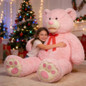 6ft Teddy Bear Giant Teddy Bear Stuffed Animal with Embroidered Paws Holiday Valentine's Toy Gift for Girlfriend Kids 72 inches Pink — image 9 of 9