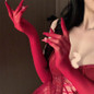 Seamless Sheer Stocking Gloves for Bridal Wedding Anti-Snag Long Transparent Hand Gloves — image 5 of 9