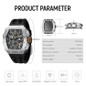 Mens Luxury Watch Watches For Men 50M Waterproof Japanese Quartz Movement Tonneau Stainless Steel Case Sapphire Glass With Chronograph Date Function Cool Unique Fashion Gift Watch — image 7 of 7