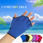 New 1 Pair/ 2 Pairs Webbed Swim Gloves, Unisex Swimming Gloves Aquatic Swim Training Gloves Fitness Water Resistance Training Gloves for Swimming and Diving with Wrist Strap — image 4 of 58