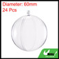 1~24pcs Clear Plastic Fillable Ornaments Ball Christmas DIY Craft Ball Bauble Ornament for Christmas Wedding Party Home Decorations — image 35 of 51