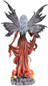 Black Lady Fire Fairy with Black Dragon Resin Statue Home Decor Figurine 24.5"H — image 4 of 6