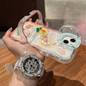 Frog Flower Cute Phone Case with Hidden Dual Stand for iPhone 16 Pro 15 14 13 X — image 5 of 10