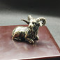 Antique Brass Antelop Statue Small Desktop Toy Ornaments Vintage Copper Animal Goat Figurines Figurines Paperweight Home Decors — image 4 of 8