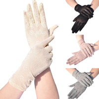 Reusable Lace Perspective Household Gloves Outdoor Uv-proof Riding Screen Show Party Household Mesh Breathable Long Gloves — image 2 of 13